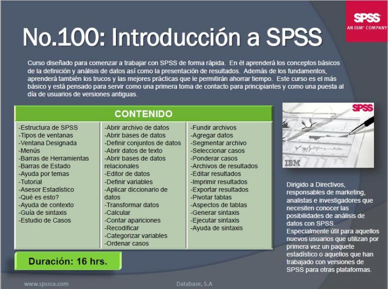 Conceptos básicos de SPSS STATISTICS