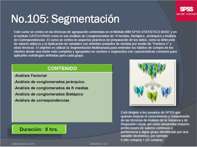 Curso de Técnicas de Segmentación