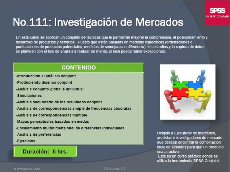 Curso de Técnicas de Investigación de Mercados